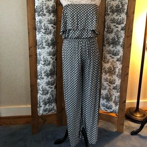 Polka dot strapless jumper size M NWT